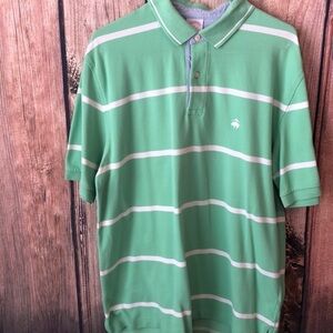 Large Brooks Brothers green and white polo